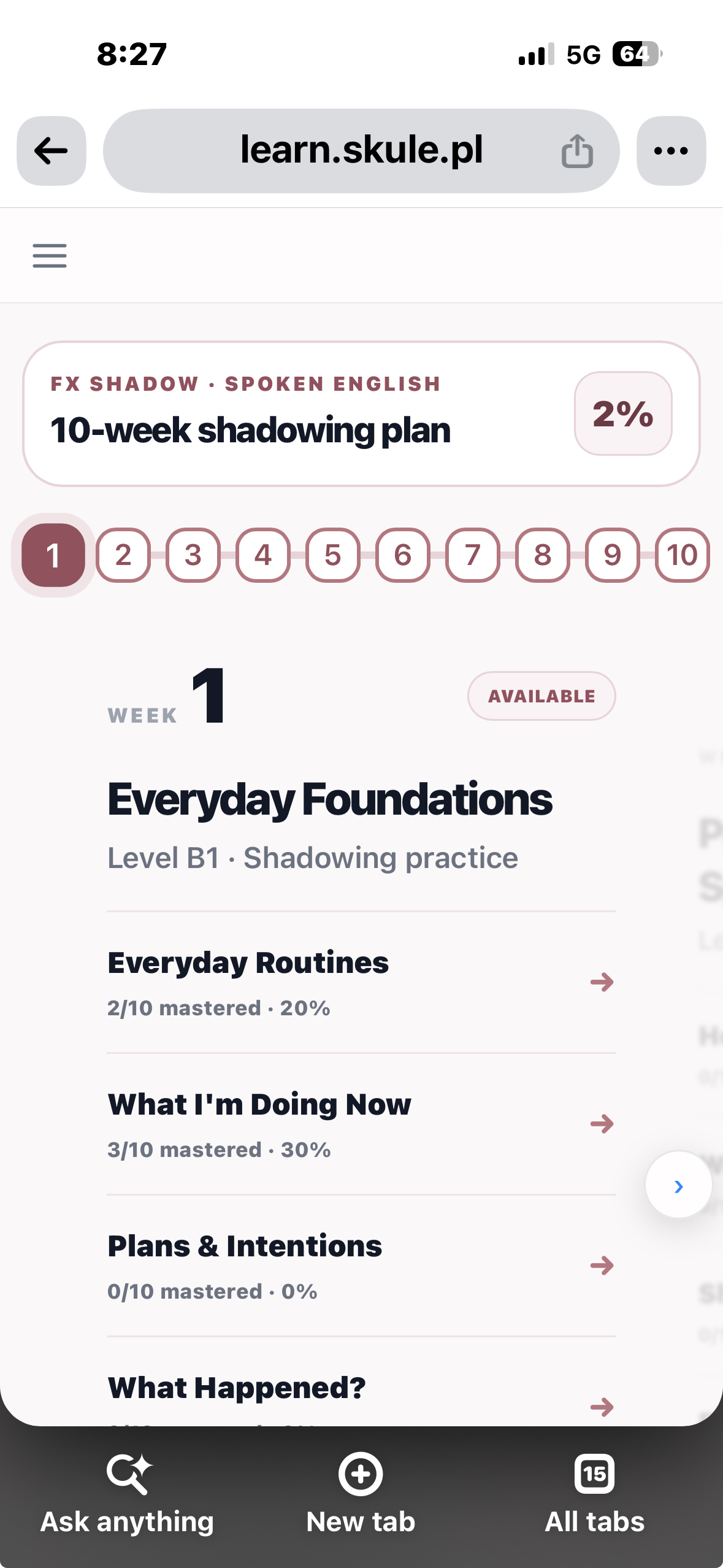 FX Shadow — praktyczny trening struktur, chunks i drillingu